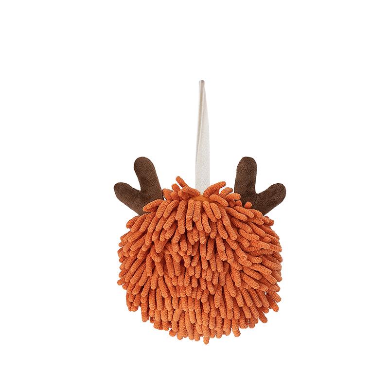 Cartoon Animal Chenille Hanging Hand Towel - Thickened Kids' Hand Towel