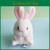 Soft And Cuddly Rabbit Plush Toy Keychain Ideal For Bags And Car Hangings