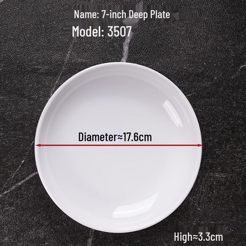 Коммерческая меламиновая тарелка под фарфор, круглая