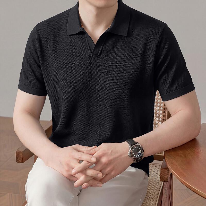Hengyuanxiang Men s Casual Knit Polo T-Shirt 165
