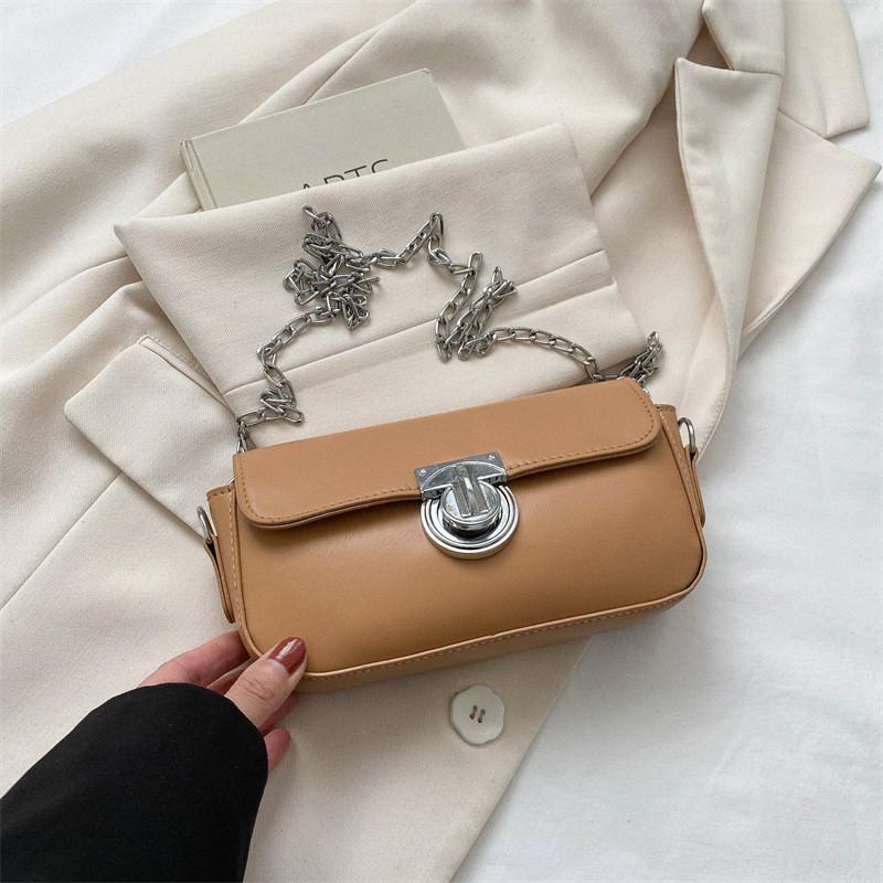 Trendy Street Style Fashionable Pu Leather Crossbody Bag 2023 Summer Small Square Bag