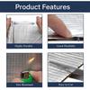 10PCS 10mm Car Sound Deadening Mat Aluminum Foil Heat Insulation Soundproof Foam Noise Reduction Pad for Car Door Roof Hood
