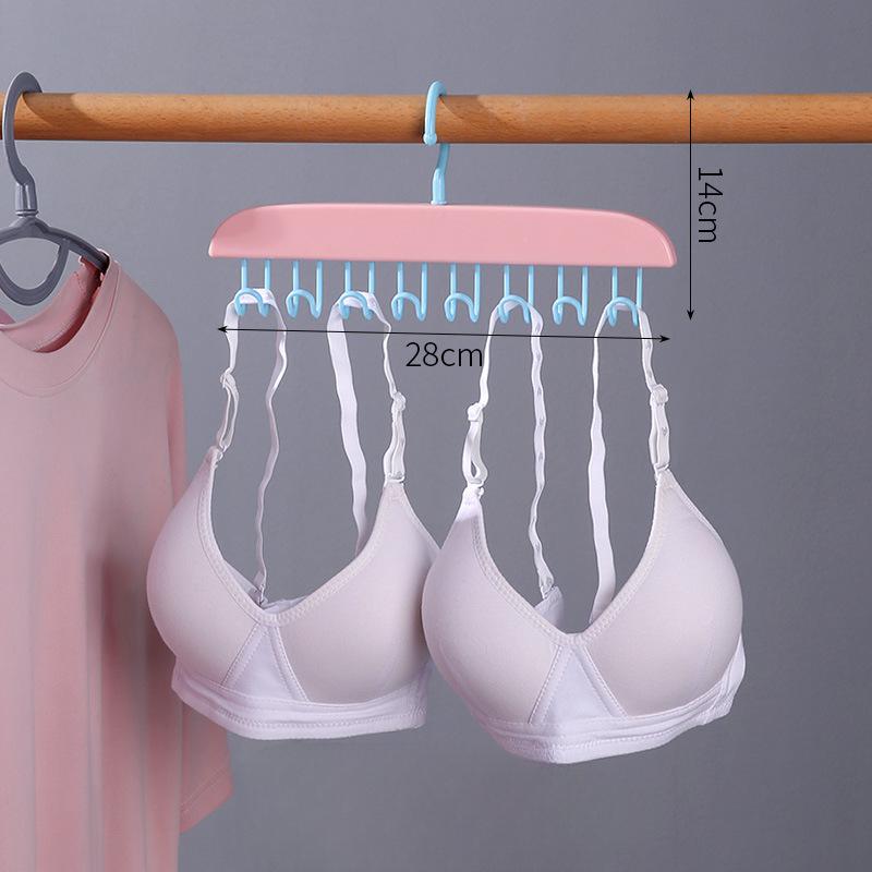 8 Hook Hanger Multi-functional Underwear Vest Storage Tool Home Student Dormitory Hook Traceless Drying Rack