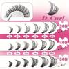 Natural Cluster Lashes Kit 30D-100D Segmented D Curl Eyelash Extension Eyelash Grafting Individual False Eyelashes Fluffy Makeup