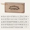 Timbri in Legno con Lettere dell'Alfabeto Bordo Liscio Set Timbri Lettere Multiuso Kit Scrapbook Fai da Te Materiali per Stampaggio