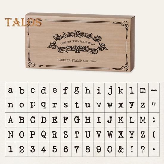 Timbri in Legno con Lettere dell'Alfabeto Bordo Liscio Set Timbri Lettere Multiuso Kit Scrapbook Fai da Te Materiali per Stampaggio