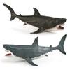 Stunning Black Giant Tooth Shark Plastic Model Toy For Impressive Ocean Display Decor