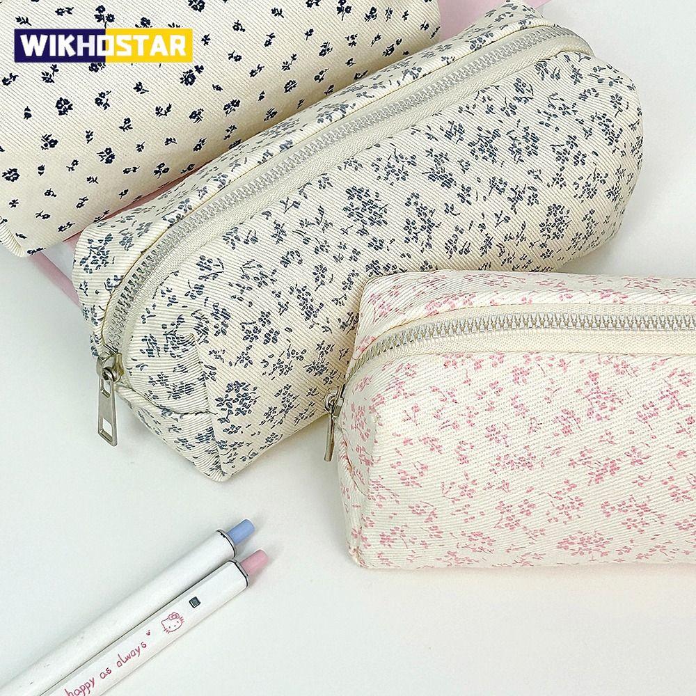 Blumen-Stifttasche Student Cartoon Niedlich Schreibwarentasche Große Kapazität Federmäppchen Multifunktionaler Schreibwaren-Organizer