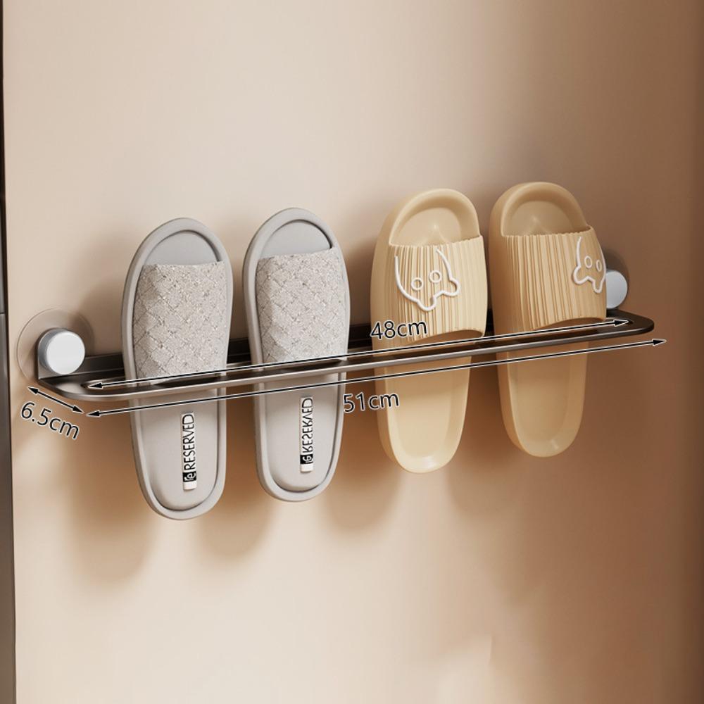 Punch Free Bathroom Storage Rack Carbon Steel Towel Shelf New Towel Holder  Washroom