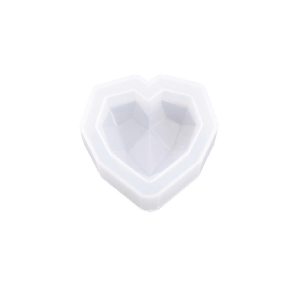 Heart Shape Faceted Silicone Resin for DIY Jewelry Making Projects