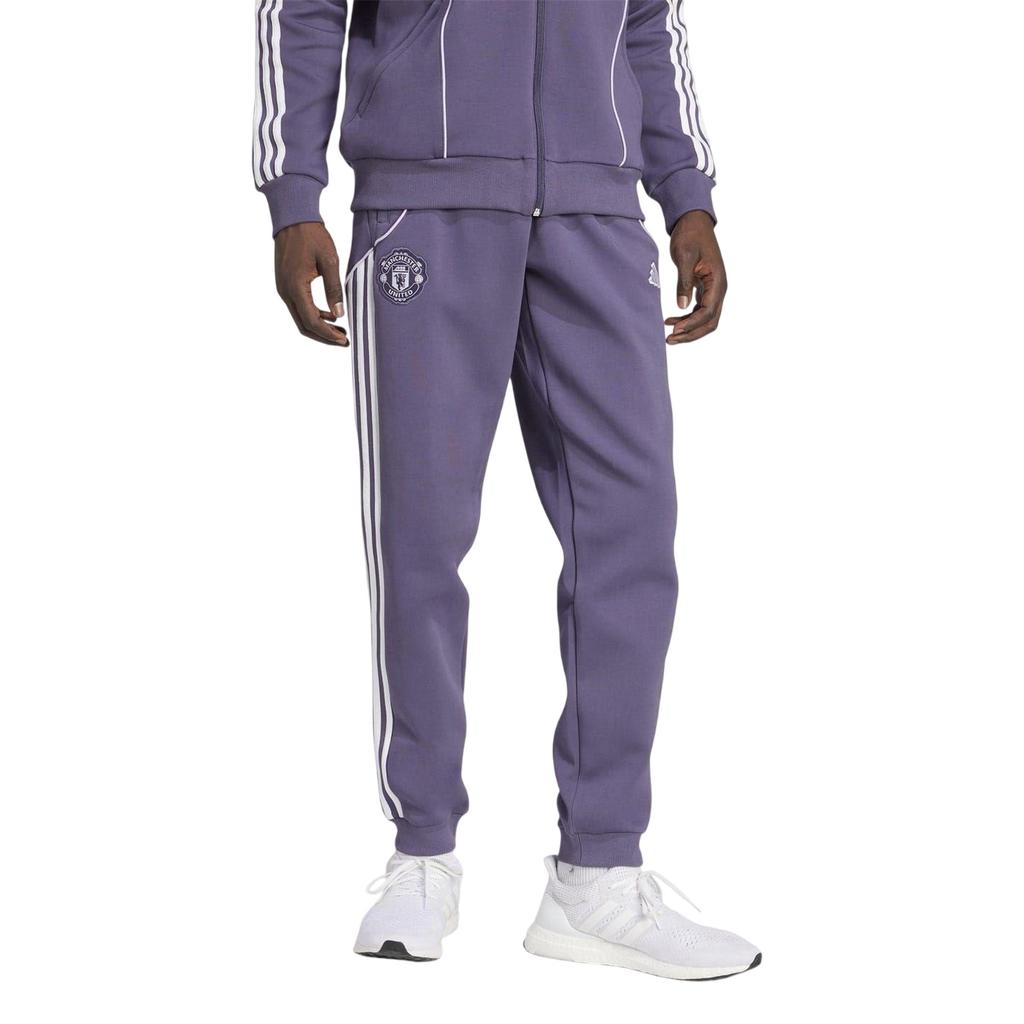 adidas Mens Manchester United FC Double Knit Tracksuit Bottoms