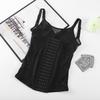 Lace Postpartum Support Garment: Women's Abdominal Shaping Corset with Breast Support, Thin Large Size, Six-Row Closure
