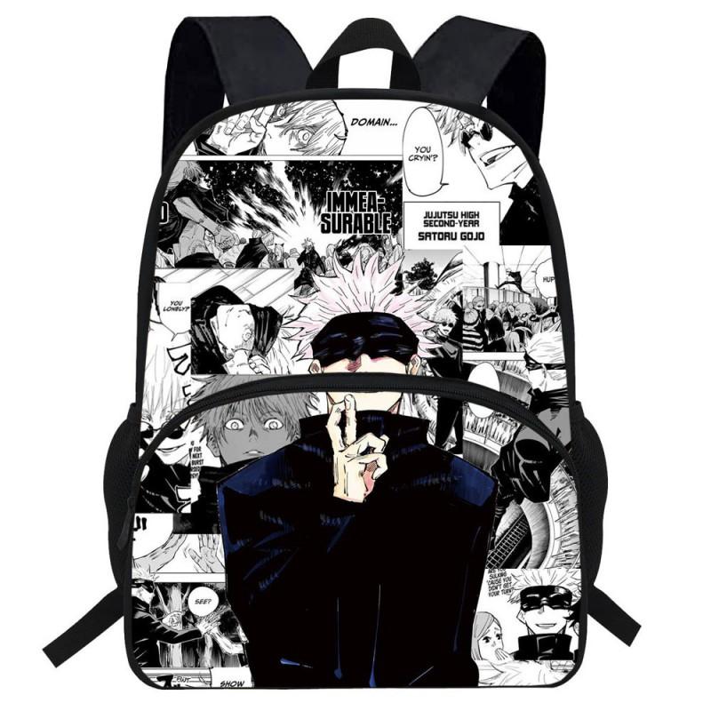 Plecak Dziecięcy Do Szkoły Wzór Anime Kreskówka Duża Pojemność Torba z Tkaniny Oxford z Ergonomicznym Wsparciem Pleców