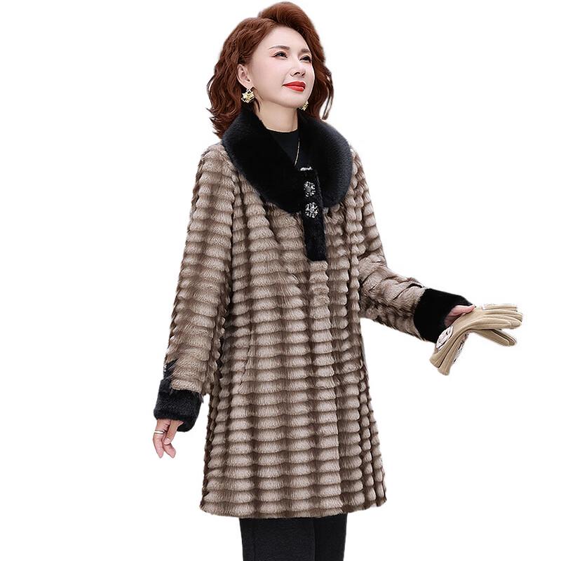 Yalu Women's Thickened Plush Lined Winter Coat