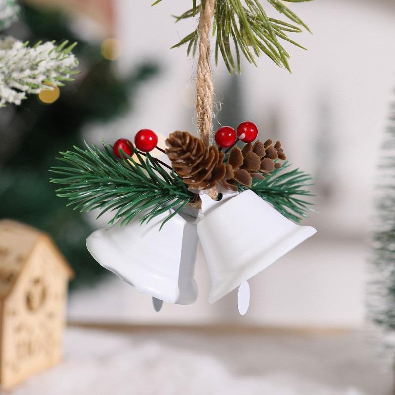 New Christmas Bell Door Hanging Bell, Red Fruit Pinecone Wind Chime, Christmas Tree Hanging Piece, Christmas Decoration