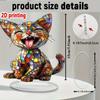 With Base Home Ornament Acrylic Desktop Ornament Hot Cat Statue  Home Table Seasonal Decor