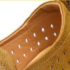 Non-slip Hollow Men's Shoes Breathable Cave Leather Shoes Casual Shoes Men's Soft Shoes