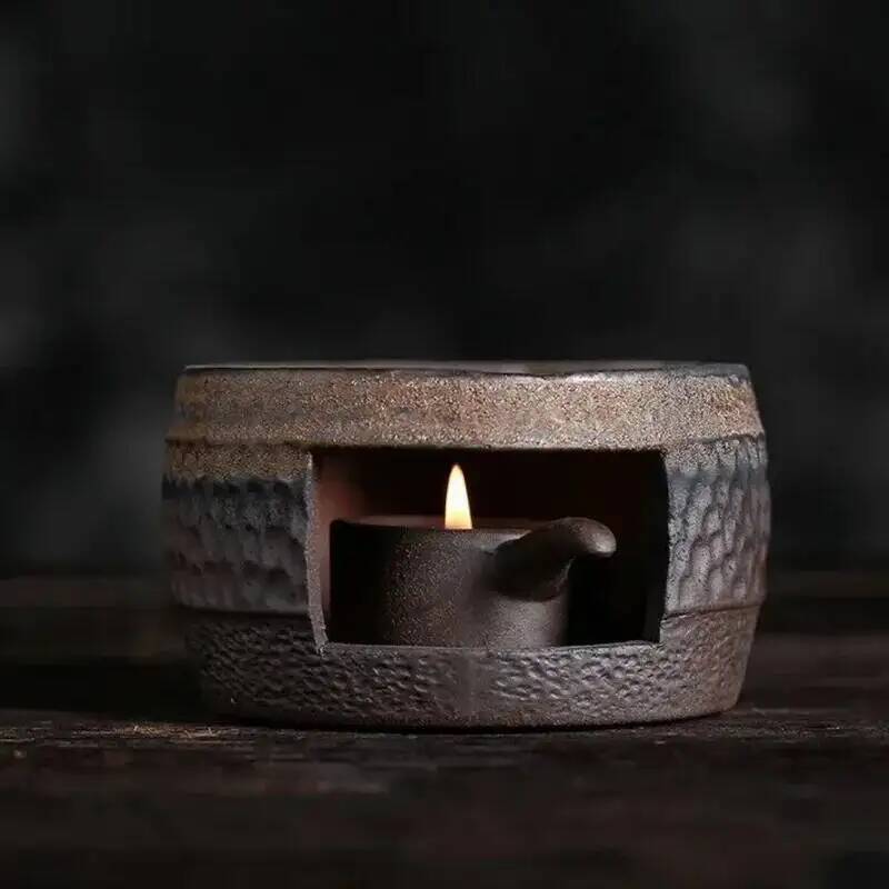 Stoneware Warm Tea Stove Ceramic Teapot Handle Pot Heating Furnace Kettle Tea Making Utensils Boiling Teapot Set Home Teaware