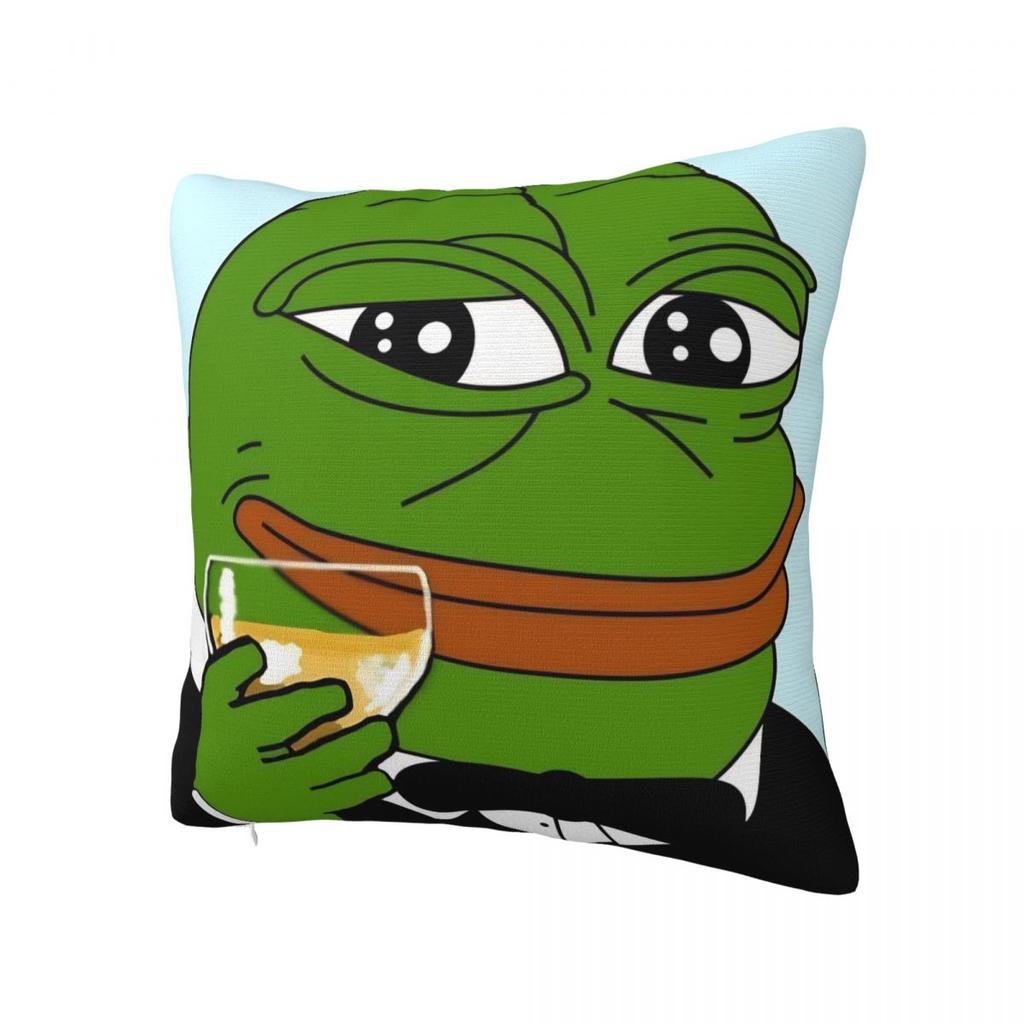 Sad P-Pepe Frog Meme Pillow Cover Fashion Pillow Case For Wedding Party Home Decor Cushion Cover Square Printed Pillowcases Gift