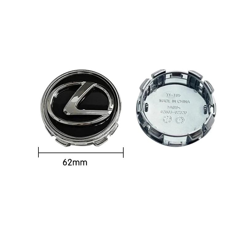 4 szt. 62 mm Nakładka na środek piasty koła samochodowego Emblemat Naklejka na koło Do Lexus CT ES GS NX IS250 CT200h IS300h ES300h Akcesoria samochodowe