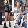 Women Sexy Fishnet Mesh Leggings Thigh High Long Socks Stockings