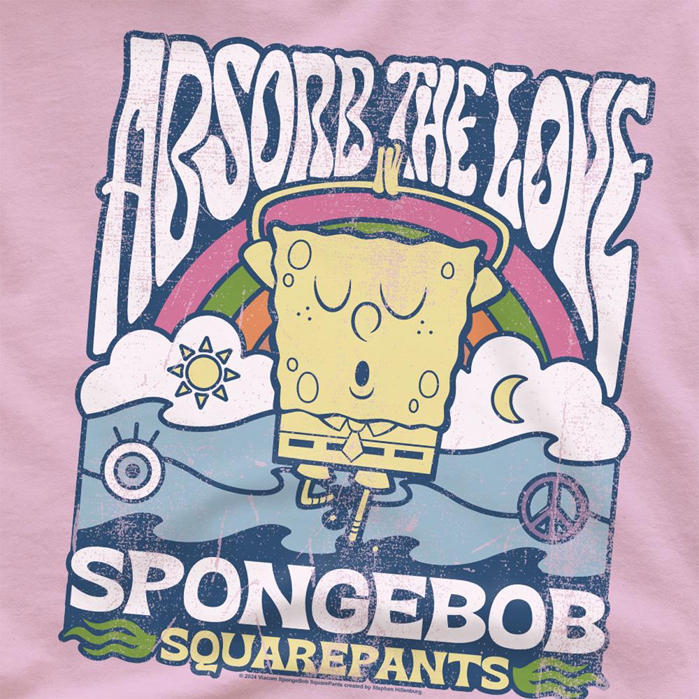 SpongeBob SquarePants Unisex Adult Absorb The Love Poster T-Shirt