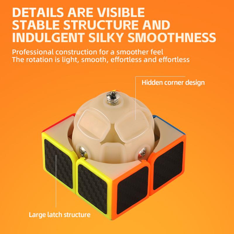 Sengso Speed Cube 2X2 Beginner Educational Toys Stickerless Puzzleprofessional Cube Easy Turning Cube For Kids