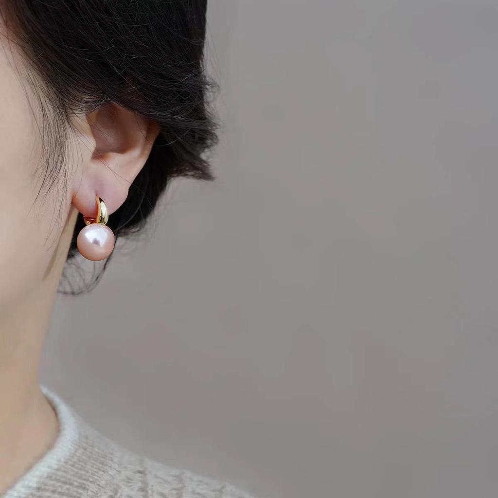 Koreanische Perlen Elegante High-End Modeohrringe Elegantes Raffiniertes Dezentes Design Ohrhaken für Damen