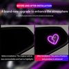 Car interior LED lights, Car window neon interior decoration lights,glowing heart atmosphere lights USB wiring ambient lighting