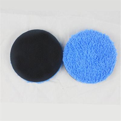 Microfiber Cutting Pad Buffing Remove Moderate Paint Car Care 4" Blue Microfiber Buff Sponge Polishing Pad