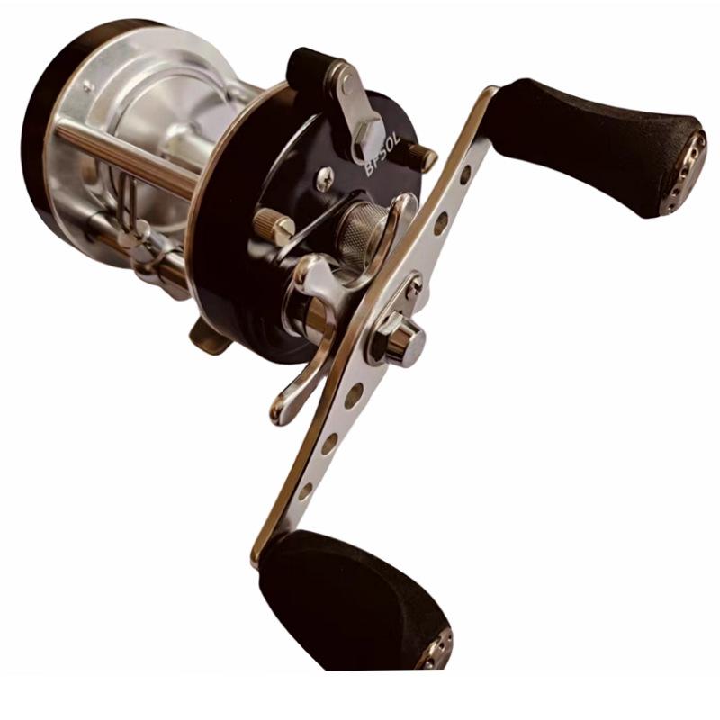 Lei Qiang Full Metal 7-Bearing Drum Reel for Left/Right Hand, Boat & Sea Fishing - Model BF40, BF50, BF60.