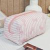Large Capacity Little Bear Print Makeup Bag – Portable Girlish Polyester Toiletry Storage