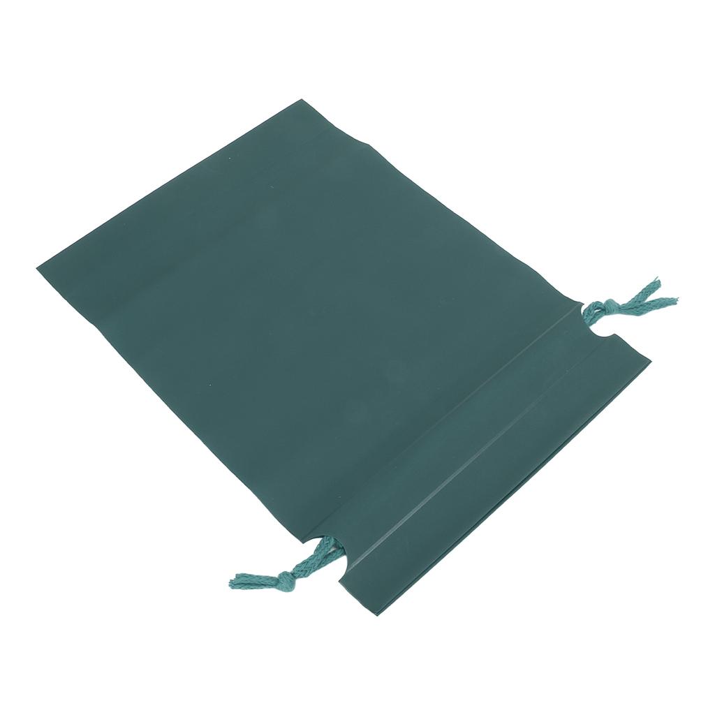 10pz Sacchetto Portaoggetti Pieghevole Impermeabile Lavabile Affidabile Durevole Design con Coulisse Sacchetto per Scuola Viaggio Verde Nerastro