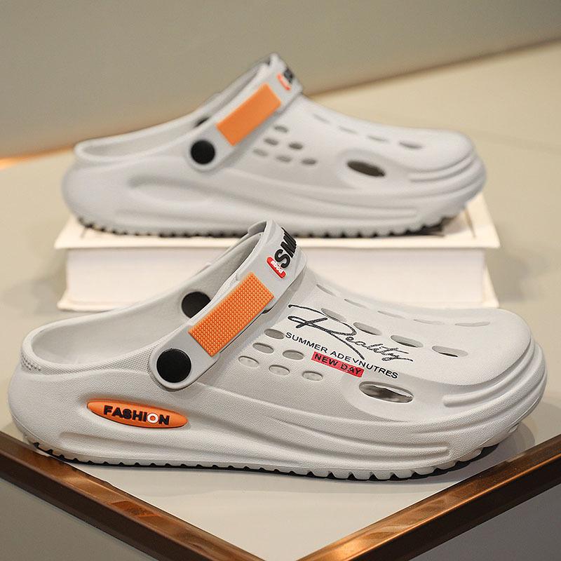 Herren Sommer Indoor/Outdoor EVA Dual-Trage-Slipper: Schrittgefühl Sandalen für Strand und Zuhause