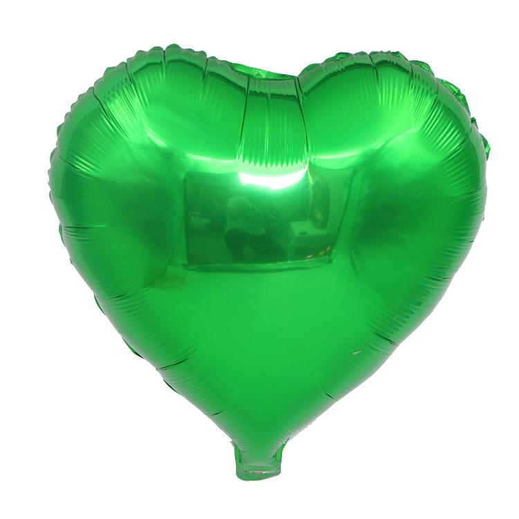 18-inch Heart-shaped Love Aluminum Film Balloons for Wedding and Party Decorations