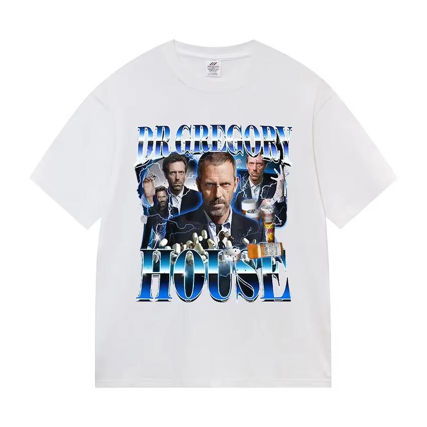 Tričko s vtipným obličejem doktora Gregoryho House pro ženy Unisex Vintage Podzimní móda Extra velká velikost Zimní spodní prádlo
