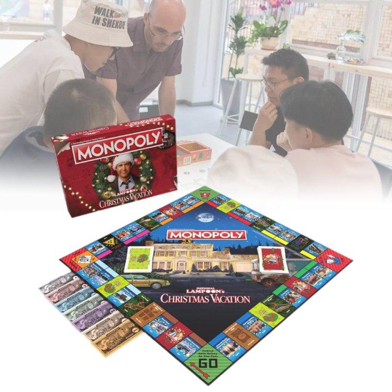 Lampoons Monopoly National Christmas Vacation Cards Board Games Party Activity