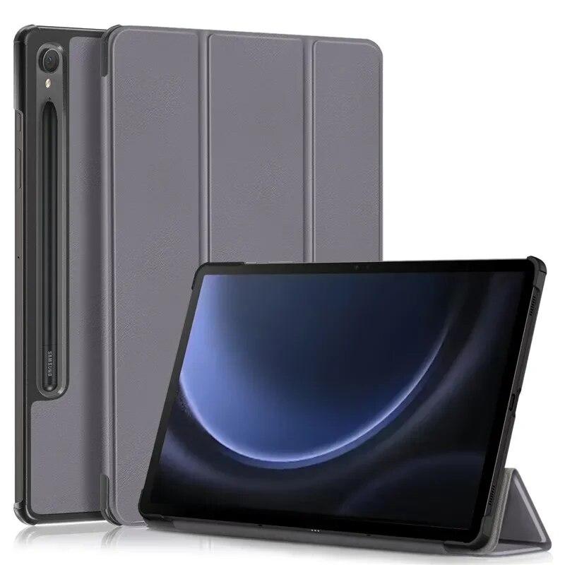 Tablet Leather Case for Samsung Galaxy Tab S9 FE S9FE 2023 Case 10.9 Inch Folding Stand Magnetic Smart Folio Tablet for Samsung Tab S9 FE Case