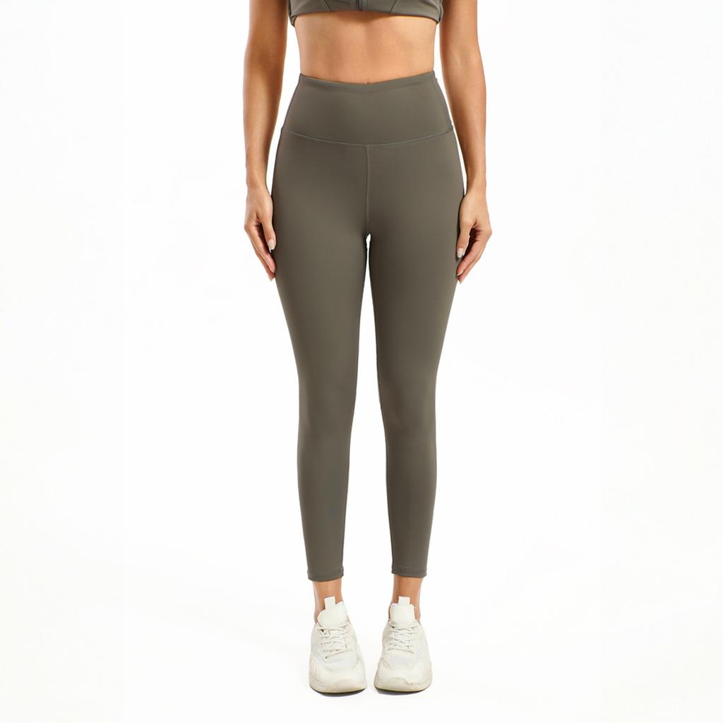 Damskie - Kolorowe Legginsy z Wysokim Stanem 3/4 — Fitness, Taniec i Odzież Sportowa Podnoszące Pośladki