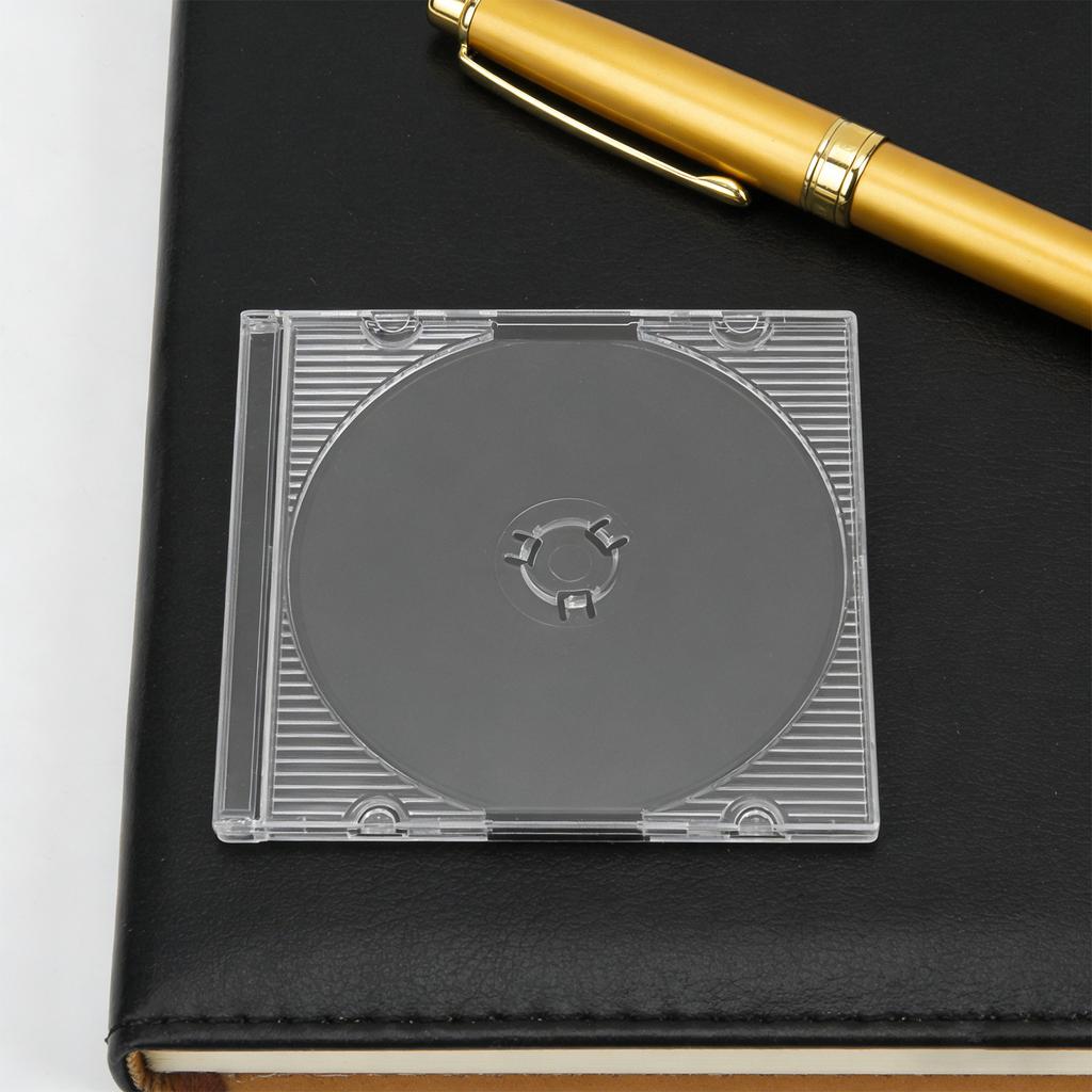 20 Stück 8 cm Mini-CD-Jewel-Case Klarer Kunststoff-Disc-Halter für 3-Zoll-CDs DVDs 80 mm Daten Musiksammlung Tragbar Kratzfest