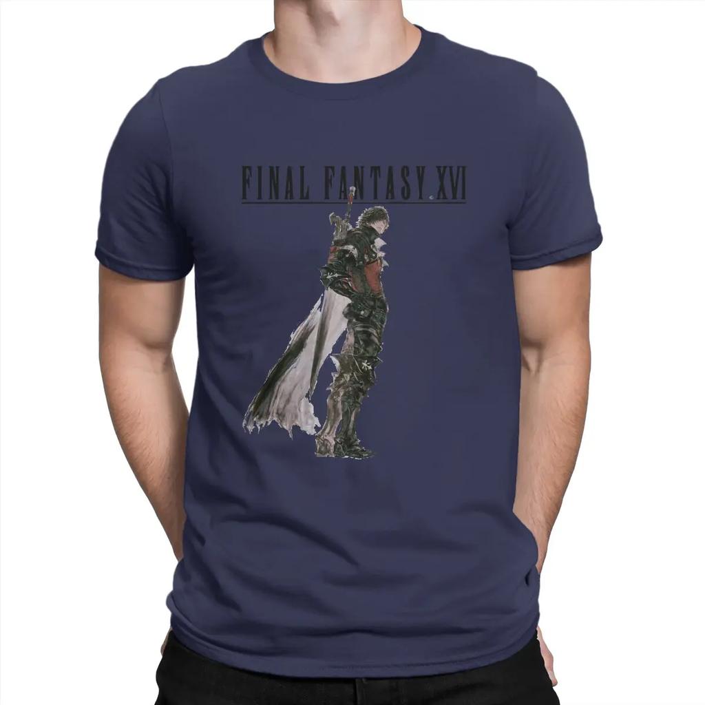Cool T-Shirt for Men F-Final Fantasy Casual Pure Cotton Tees O Neck Short Sleeve T Shirt Birthday Present Tops