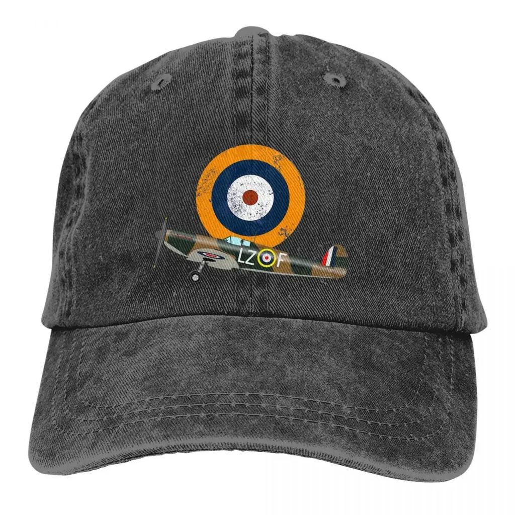 Supermarine Spitfire RAF Samolot WW2 Samolot Flugzeug MKI Usuń Czapkę z Daszkiem Unisex Kapelusze Kowbojskie Daszek Snapback Czapki dla Miłośników