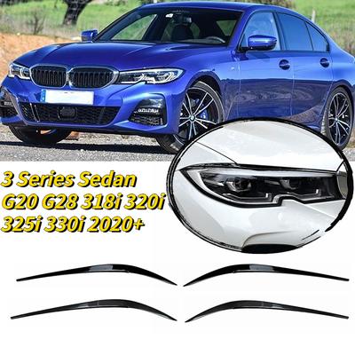 Sourcils de paupières de phares de voiture, couvercles ABS pour BMW série 3 berline G20 G28 318i 320i 325i 330i 2022