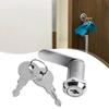 16/20/25/30mm Zinc Alloy Security Lock Set with 2 Key Drawer Lock Durable Cam Locks