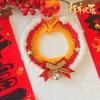 Christmas Cat Collars Hand-Knitted Pet Bibs Cute Santa Xmas Tree Decorative Scarf Cats Cosplay Costume Christmas Party Supplies