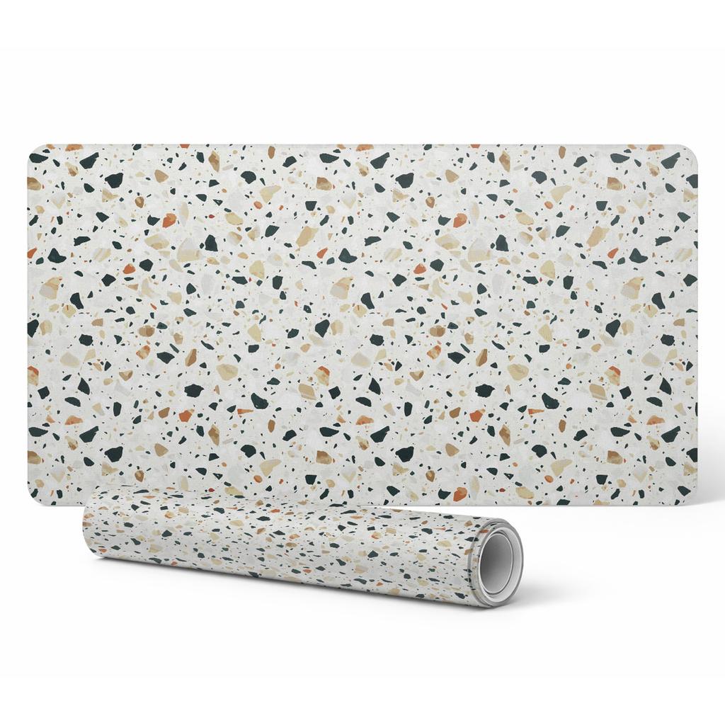 Anti-slip Desk Mat with Terrazzo Pattern Classic Pattern 100x50 Cm