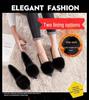 Damen 2025 Nerzfell Mokassins Loafer, Winter Samt Spitz Zehen Ballerinas, Große Größe 41