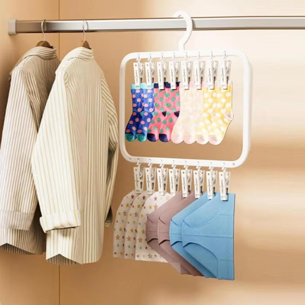 18/26 Clip Clothes Drying Rack Traceless Drying Clip  for Drying Underwear Towel Socks Baby Clothes