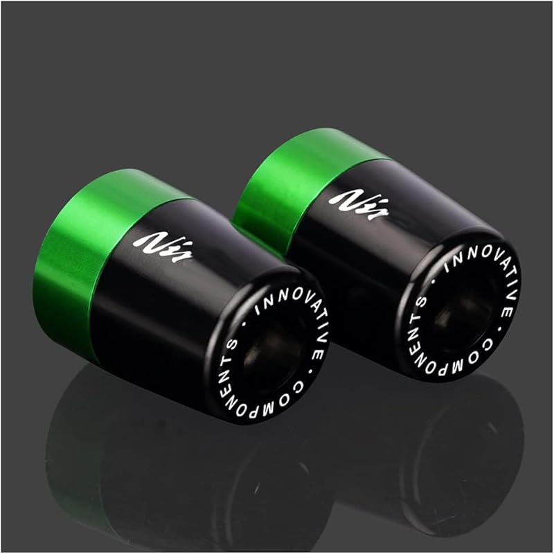 Handlebar Grip End For Ninja 250 300 400 650 1000 400R 250R 250SX 1000SX H2R ZX14R ZX10R ZX6R Motorcycle CNC Aluminum Handlebar Bar Ends Plug Balance