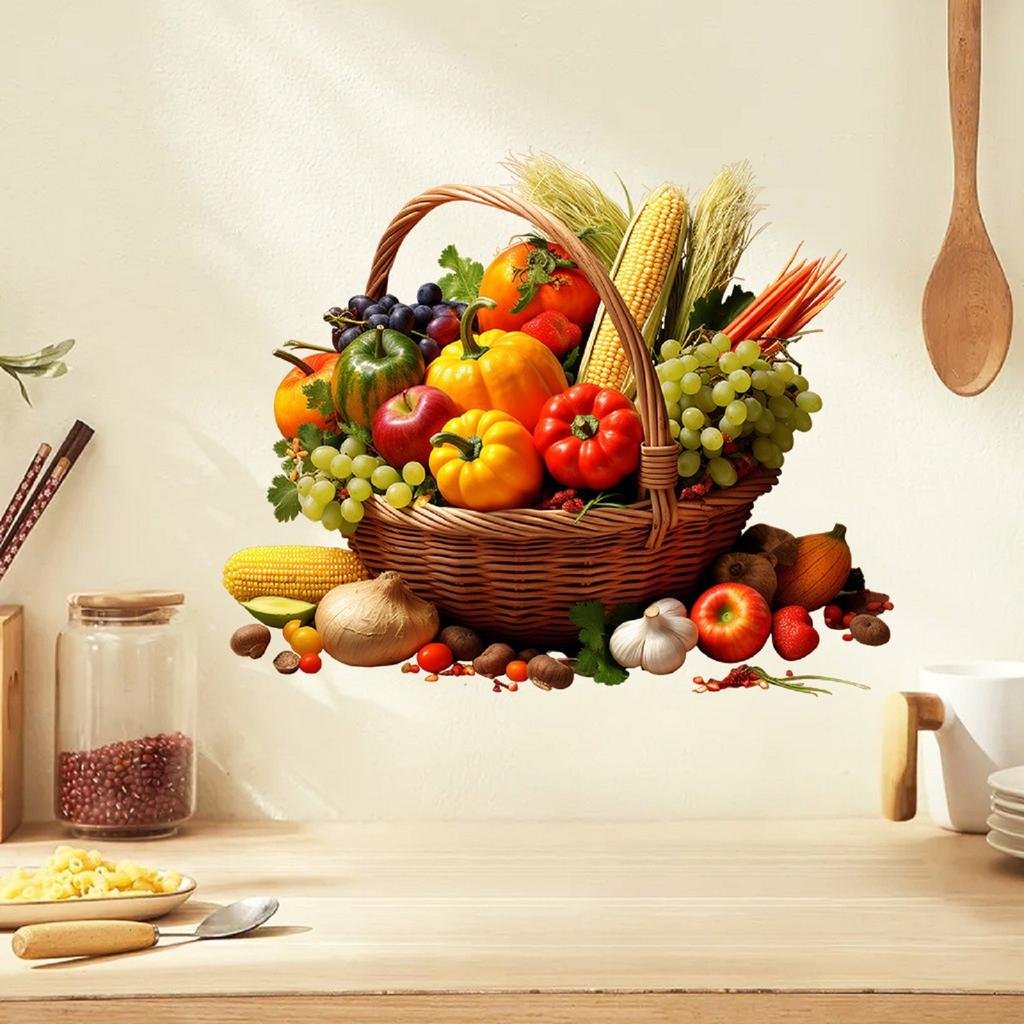 FC1296 Fruit Blue Stickers Home Decoration Stickers Are Removable